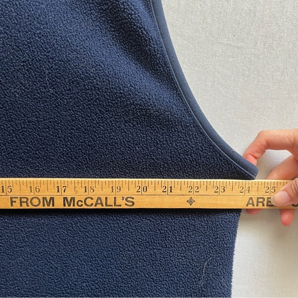 L.A Dodgers Vintage Lands’ End fleece full zip up Vest Sz L - Picture 9 of 10